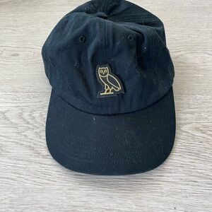 Black OVO Cap with Gold Owl Logo